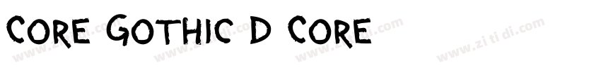 Core Gothic D Core字体转换